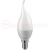 Лампа светодиодная LED 6вт E14 белый матовая свеча на ветру