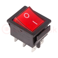 Выключатель клавишный 250V 15А (6с) ON-ON красный  с подсветкой (RWB-506, SC-767)  REXANT (в упак. 1шт.) Выключатель клавишный 250V 15А (6с) ON-ON красный  с подсветкой (RWB-506, SC-767)  REXANT (в упак. 1шт.)