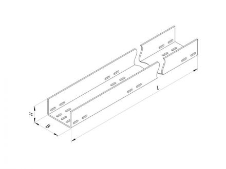 Лоток ЛМ 600x80