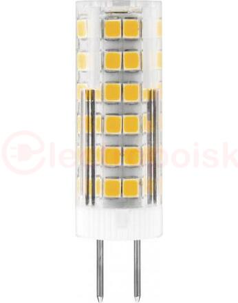Лампа светодиодная LED 7вт 230в G4 теплый капсульная