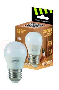 Лампа светодиодная LED 12Вт E27 3000K шар 230/50 ФАZА Лампа светодиодная LED 12Вт E27 3000K шар 230/50 ФАZА