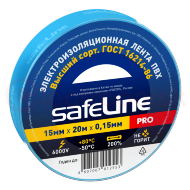 Изолента ПВХ синяя 15мм 20м Safeline Изолента ПВХ синяя 15мм 20м Safeline
