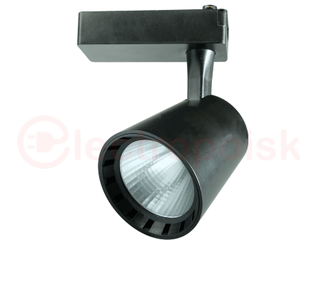 Светильник светодиодный трековый на шинопровод ДПО-30w 4000K 24° BL (чёрный) IP40 jazzway