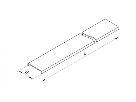 Крышка лотка КЛ 75x15