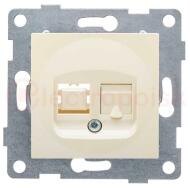GUSI Ugra механизм розетки  компьютерной RJ45, одинарной, скрытая установка.  Цвет бежевый. GUSI Ugra механизм розетки  компьютерной RJ45, одинарной, скрытая установка.  Цвет бежевый.