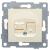 GUSI Ugra механизм розетки  компьютерной RJ45, одинарной, скрытая установка.  Цвет бежевый.