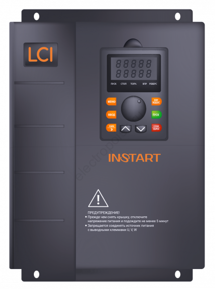 Преобразователь частоты LCI-G37/P45-4 37кВт/45кВт, 75А/90A, 3Ф, 380В±15%, 50Гц/60Гц, IP20, с панелью управления