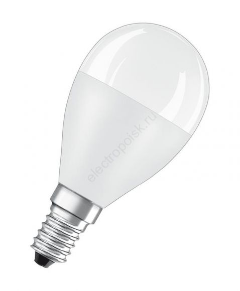 Лампа светодиодная LED 10 Вт E14 3000К 800Лм шарик 220 В (замена 75Вт) OSRAM (4058075579712)
