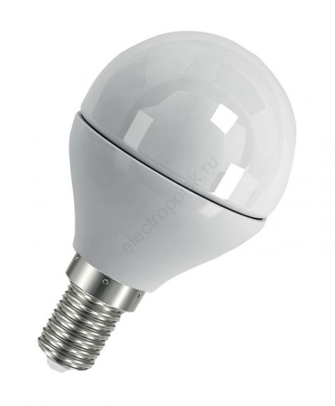 Лампа светодиодная LED 7 Вт E14 6500К 560Лм шарик 220 В (замена 60Вт) OSRAM (4058075579682)