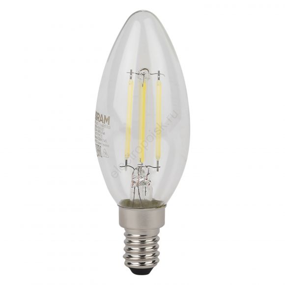 Лампа светодиодная филаментная LED Star Свеча 5Вт (замена 60Вт), 600Лм, 6500К, цоколь E14 OSRAM (4058075687974)