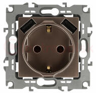 Розетка 2P+E 16A-250В, штор. с 2xUSB 5В-3А, Эра12, бронза (10/100/2000) 12-4109-13 ЭРА Розетка 2P+E 16A-250В, штор. с 2xUSB 5В-3А, Эра12, бронза (10/100/2000) 12-4109-13 ЭРА