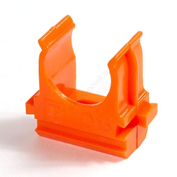 Крепеж-клипса для труб АБС-пластик оранжевая д20 в малой упаковке (10шт/1000шт уп/кор) PR13.0067