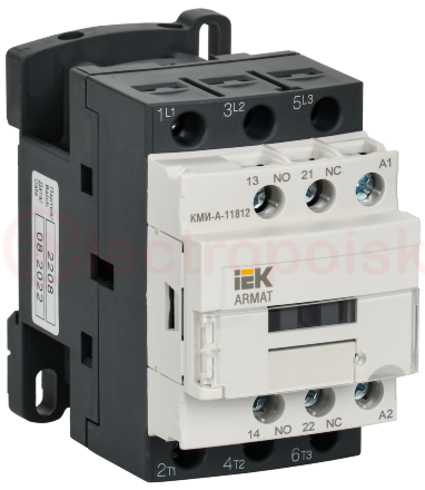 ARMAT Контактор КМИ-А-11812 LC1D 18А 48В/АС3 1НО/1НЗ IEK