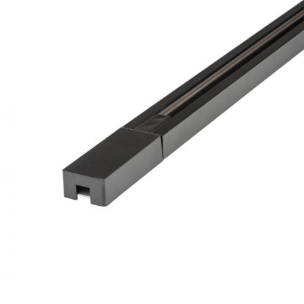UBX-Q122 GS2 BLACK 300 SET01 Шинопровод осветительный, тип G, в наборе с заглушкой и вводом питания. Однофазный. Черный. Длина 3м. ТМ Volpe.