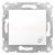 Sedna Выключатель звонок в рамку белый