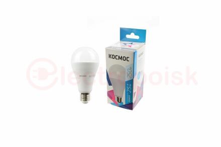 Лампа светодиодная LED 25Вт 220В E27 D65х130 4500 белый A65 Космос