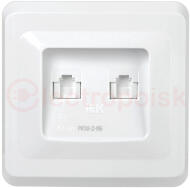 РК10-2-ВБ Розетка 2-ая комп. RJ45 Cat5e ВЕГА белый IEK РК10-2-ВБ Розетка 2-ая комп. RJ45 Cat5e ВЕГА белый IEK