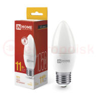 Лампа светодиодная LED-СВЕЧА-VC 11Вт 230В Е27 3000К 1050Лм IN HOME Лампа светодиодная LED-СВЕЧА-VC 11Вт 230В Е27 3000К 1050Лм IN HOME