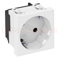 Розетка 2К+3 под углом 33° шторки 16А 250В (45х45 мм - 1 модуль Modul45) белая Розетка 2К+3 под углом 33° шторки 16А 250В (45х45 мм - 1 модуль Modul45) белая