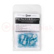 Разъем плоский РПИ-П(н) 2,5-(6,3) (15шт.) (КВТ) Разъем плоский РПИ-П(н) 2,5-(6,3) (15шт.) (КВТ)