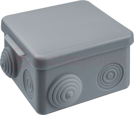 Коробка NSS-DB-80-80-50-7-GR распаячная открытого монтажа
