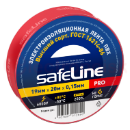 Изолента ПВХ красная 19мм 20м Safeline Изолента ПВХ красная 19мм 20м Safeline