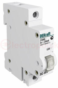 Лампа сигнальная DIN 1п белая LED ЛС-101 220В Лампа сигнальная DIN 1п белая LED ЛС-101 220В