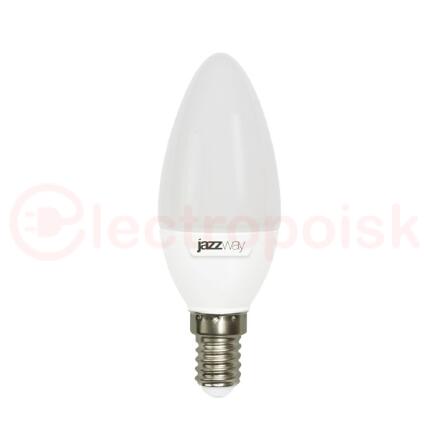 Лампа светодиодная LED 7w E14 4000K свеча  230/50 Jazzway