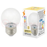 LED-G45-1W/3000K/E27/CL/С Лампа декоративная      светоддиодная. Форма шар, прозрачная. Теплый белыйсвет (3000K). Картон. ТМ Volpe. LED-G45-1W/3000K/E27/CL/С Лампа декоративная      светоддиодная. Форма шар, прозрачная. Теплый белыйсвет (3000K). Картон. ТМ Volpe.