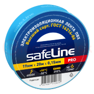 Изолента ПВХ синяя 19мм 20м Safeline Изолента ПВХ синяя 19мм 20м Safeline