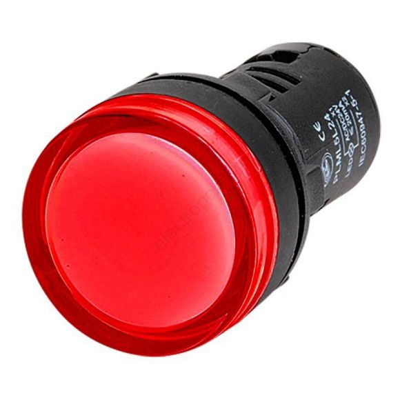 Индикатор сигнальный со встроенным диодом красный 220В 