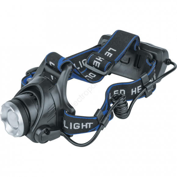 Фонарь светодиодный NPT-H15-ACCU 5Вт CREE XP-E LED аккумуляторный налобный пластик