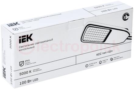 Светильник светодиодный ДКУ 1004-100Ш 5000К IP65 серый IEK Светильник светодиодный ДКУ 1004-100Ш 5000К IP65 серый IEK