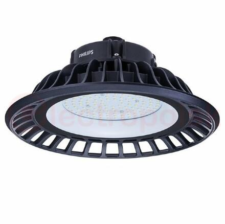 Светильник светодиодный подвесной LED ДСП 150 Вт 15000 Лм 4000 К 220-240 В IP65 d350 мм Черный Широкий луч 41-80 ° BY235P PHILIPS