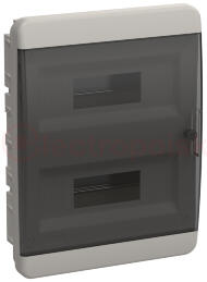 TEKFOR Корпус пластиковый встраиваемый ЩРВ-П-24 IP41 черная прозрачная дверь IEK TEKFOR Корпус пластиковый встраиваемый ЩРВ-П-24 IP41 черная прозрачная дверь IEK