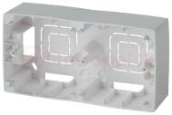 Коробка наклад. монтажа 2 поста, Эра12, алюминий (10/100/800) 12-6102-03 ЭРА Коробка наклад. монтажа 2 поста, Эра12, алюминий (10/100/800) 12-6102-03 ЭРА