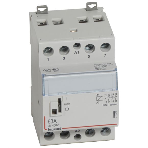 Контактор 230V 4НЗ 63А с ручкой управления CX3