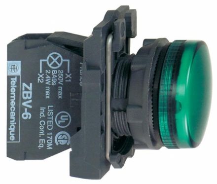 Лампа сигнальная 22мм 230/240V зеленая