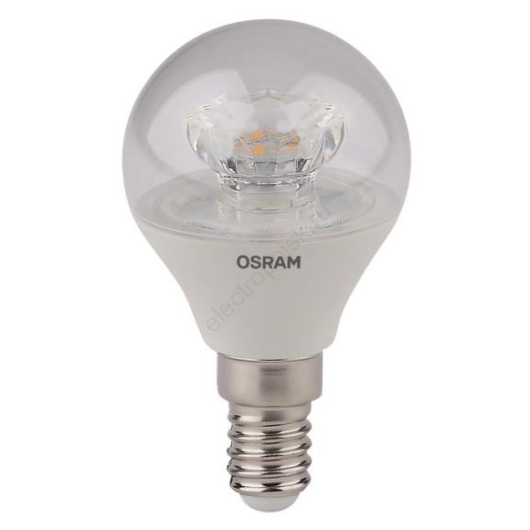 Лампа светодиодная LED 5.4Вт Е14 LS CLP40 тепло-белый прозрачная шар Osram (4052899971622)