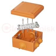 Коробка пластиковая FS с кабельными вводами и     клеммниками IP55 100х100х50мм 6р 450V 6A 4мм кв. Коробка пластиковая FS с кабельными вводами и     клеммниками IP55 100х100х50мм 6р 450V 6A 4мм кв.