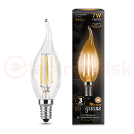 Лампа светодиодная LED 7 Вт 550 Лм 2700К теплая Е14 Свеча на ветру Filament Gauss Лампа светодиодная LED 7 Вт 550 Лм 2700К теплая Е14 Свеча на ветру Filament Gauss