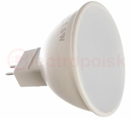 Лампа светодиодная LED 5,5 Вт 450 Лм 4100К белая GU5.3 MR16 Elementary Gauss