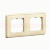 CARIVA Рамка 2 поста бежевая