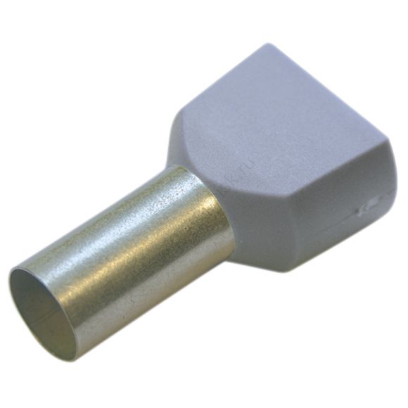 Гильза конечная для двух проводов 0,75/ 8 мм цвет серый (упак. 100 шт.) (270780)