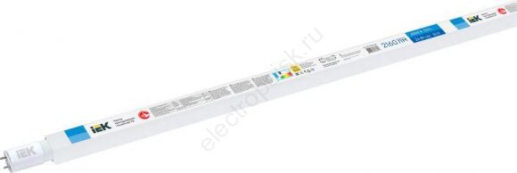 Лампа светодиодная LED 24вт G13 дневной установка возможна после демонтажа ПРА (LLE-T8-24-230-65-G13)