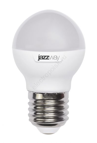 Лампа светодиодная LED 7Вт E27 4000К шар Jazzway (5018976)