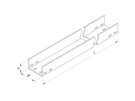 Лоток ЛМГ 150x80