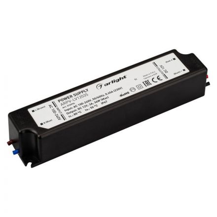 Блок питания ARPV-LV12035 (12V, 3.0A, 36W) (ARL, IP67 Пластик, 2 года)
