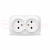 Розетка двухместная серия IONICH, б/з, о/у, 16А, 220В, белая (еврослот)