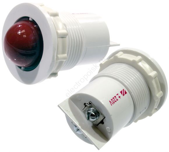 Лампа коммутаторная светодиодная СКЛ11-2-220 красная 